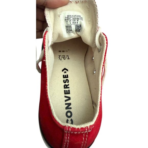 Converse Red Chuck Taylor All Star Lift Platform Canvas Size 7 Womens - Picture 14 of 15